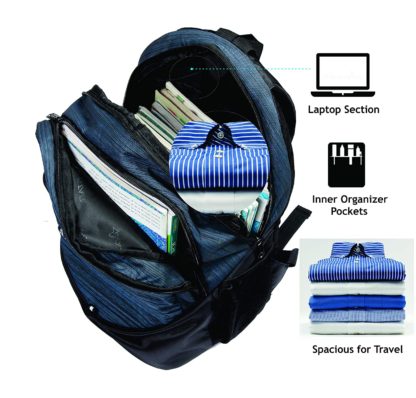 POLESTAR Ranker Blue 30 Lt Casual Bagpack/Travel Laptop Backpack Bag