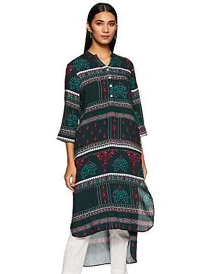 Women’s Rayon Printed Straight Kurti