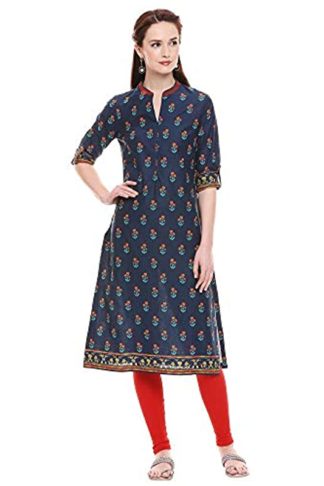 Women’s cotton Straight Kurta From BIBA