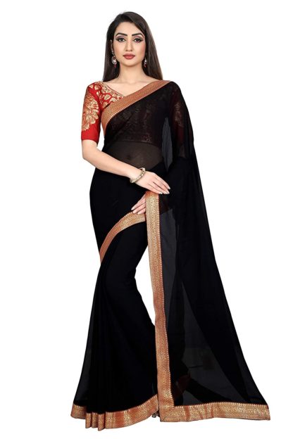 Women’s Chiffon Saree with Blouse Piece