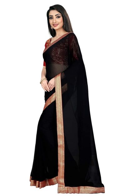 Women’s Chiffon Saree with Blouse Piece