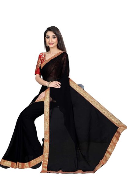 Women’s Chiffon Saree with Blouse Piece