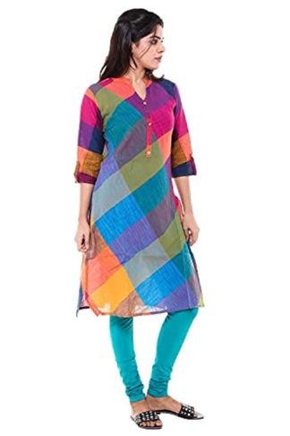 Women’s Cross Colors Cotton Angrakha Kurta