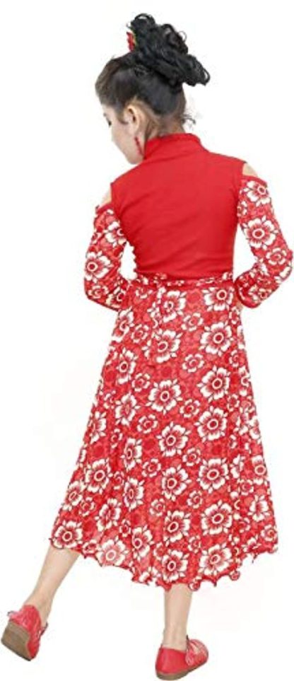 Girl’s Red Color Fancy Gown