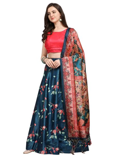 Women’s Silk Digital Printed Lehenga Choli Set