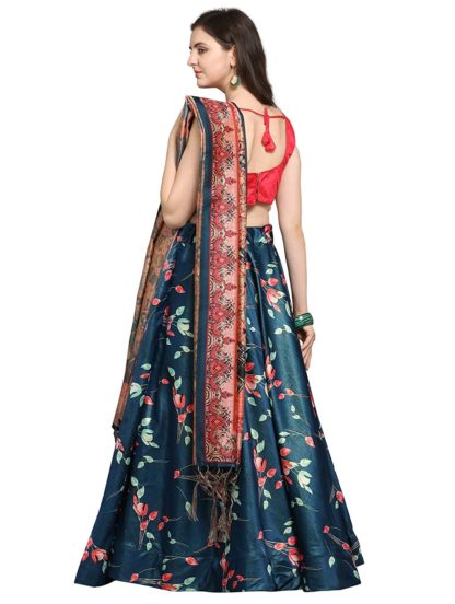 Women's Silk Digital Printed Lehenga Choli Set - Image 4