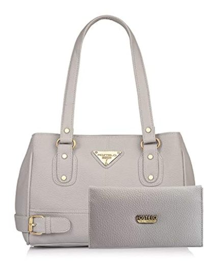 Grey Women’s Handbag With Clutch by Fostelo