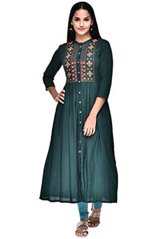 Women’s Ethnic Rayon A-Line Kurta