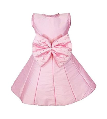 Girls Poly Cotton Bubble Dress (Pink)