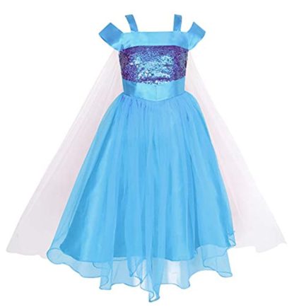 Baby Girls Birthday Frock Dress_Frozen Elsa Dress(2-12 Years)