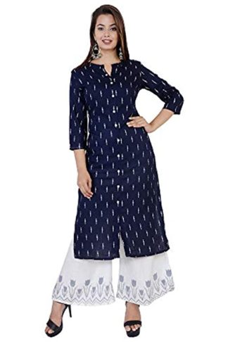 Women’s Printed A-Line Kurta and Palazzo.