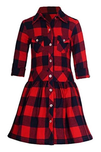 Girl’s Rayon Shirt Dress