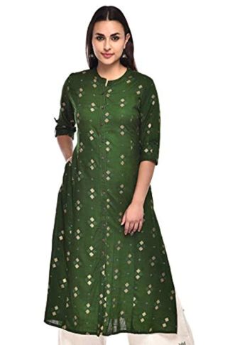 Women’s Cotton Printed A-Line Kurta