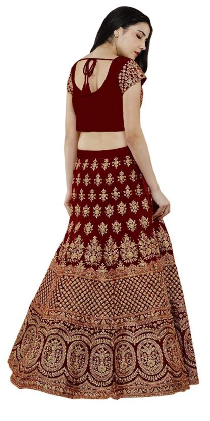 Women’s Pure Silk Semi-Stitched Lehenga Choli Set