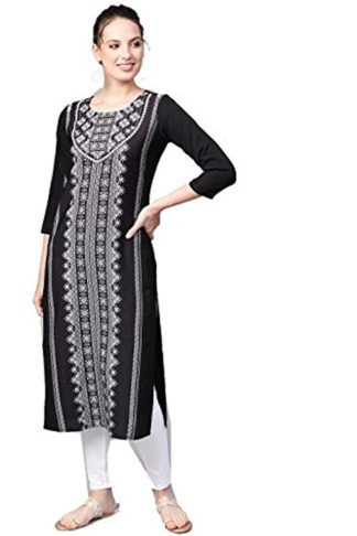 Crepe straight Kurta For Women