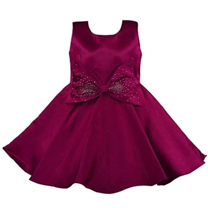 Baby Girls Satin Frock Birthday Dress for Girls