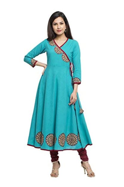 Women's Cotton Patch Work Angrakha Kurta