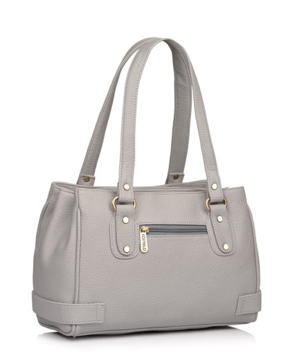 Grey Women’s Handbag With Clutch by Fostelo