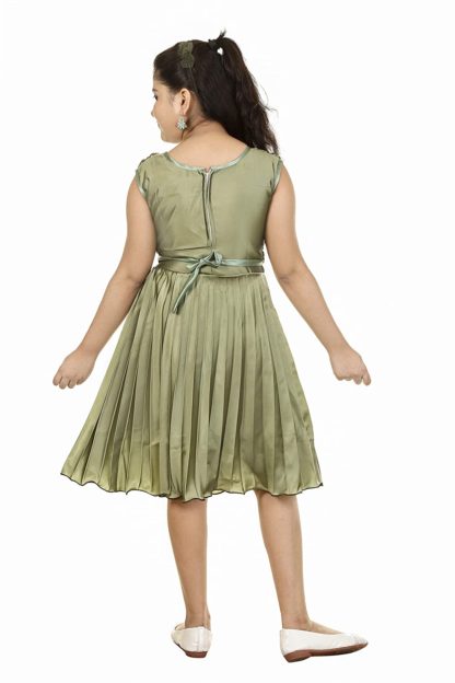 Girls Satin Made Western Frock