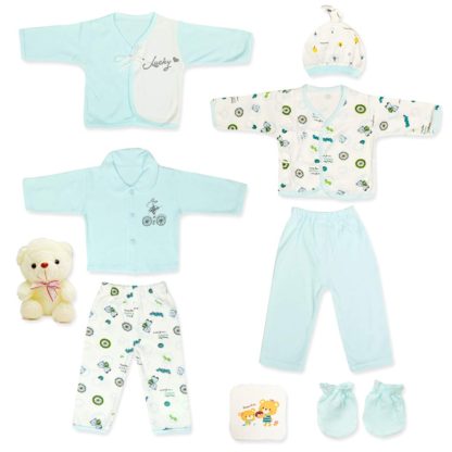 Lillypupp Set For Newborn Baby Boy- 11 Pcs Set (0-8 Months)