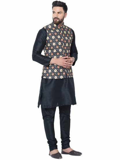 ABH Lifestyle Men’s Kurta Pyjama & Nehru Jacket Set.