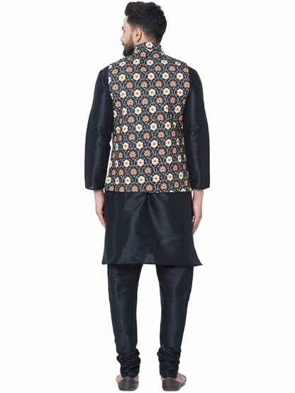 ABH Lifestyle Men’s Kurta Pyjama & Nehru Jacket Set.