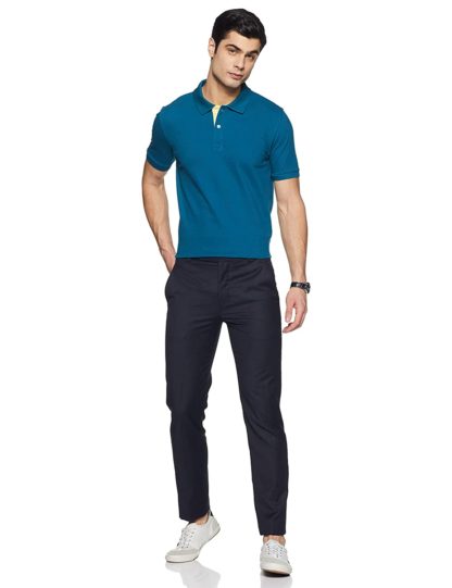 Men’s Solid Regular fit Half Sleeve Polo T-shirt