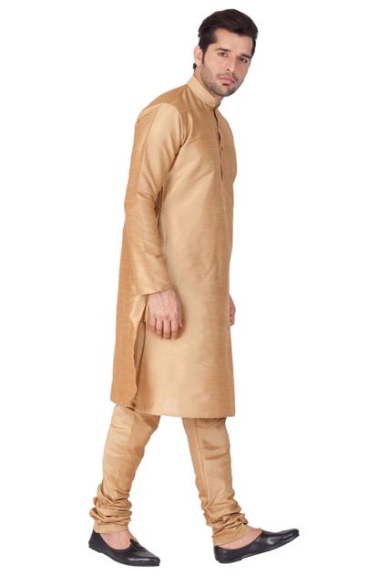 Father- Son Duo Cotton Silk Kurta Pyjama Set