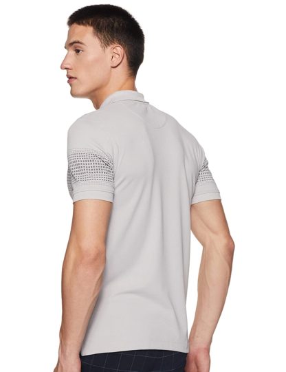 Van Heusen Men’s Solid Regular Fit Polo T-shirt