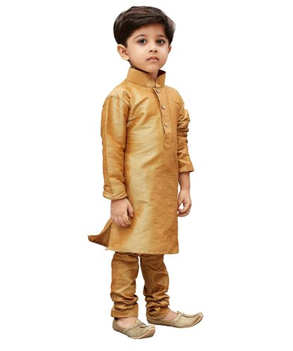 Father- Son Duo Cotton Silk Kurta Pyjama Set