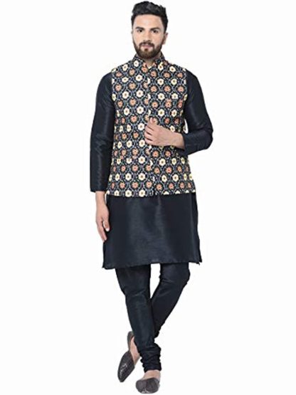 ABH Lifestyle Men’s Kurta Pyjama & Nehru Jacket Set.