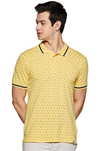 Men’s Printed Regular Fit Polo T-shirt