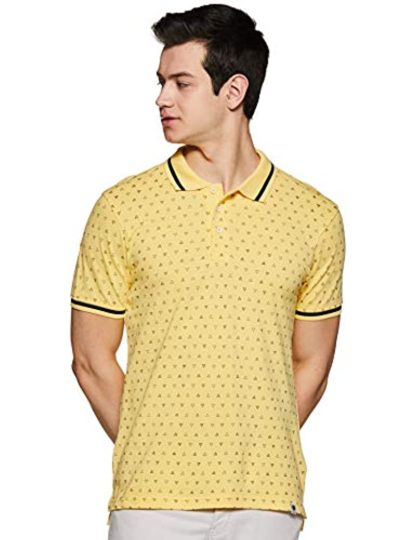 Men’s Printed Regular Fit Polo T-shirt