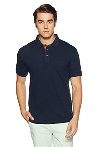 Men’s Geometric Print Regular Fit Polo T-shirt