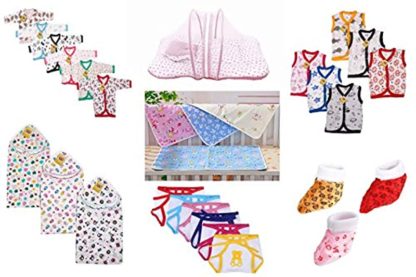 New Born Baby Gift Set Combo Pack Of 7 Items (0-6Month)