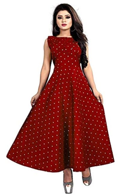 Women’s silk anarkali long gown