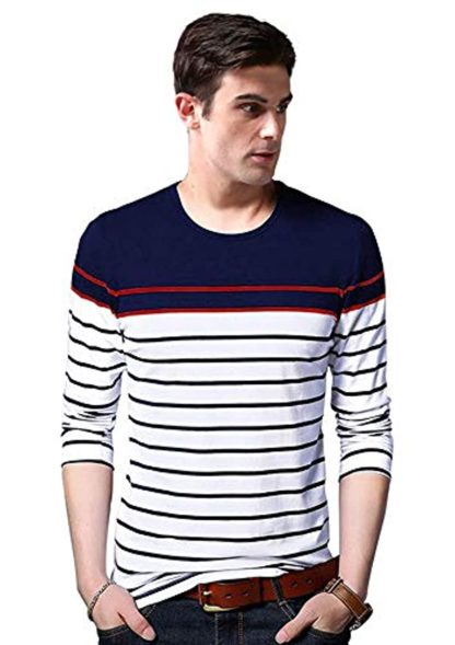 Men’s Regular Fit Cotton Full Sleeves T-Shirt