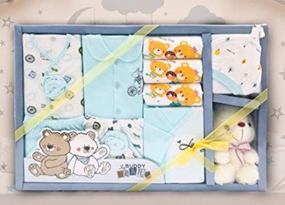 Lillypupp Set For Newborn Baby Boy- 11 Pcs Set (0-8 Months)