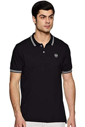 Men’s Solid Slim Fit Polo T-shirt