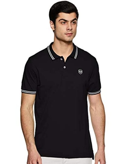 Men’s Solid Slim Fit Polo T-shirt