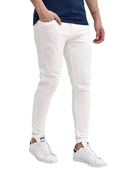 Men White Slim & Ankle fit Jeans