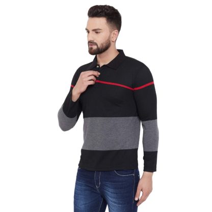 Men’s Full Sleeves Striper Polo T-Shirt