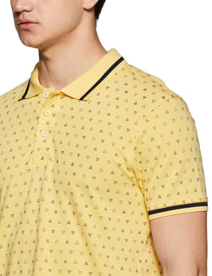 Men’s Printed Regular Fit Polo T-shirt