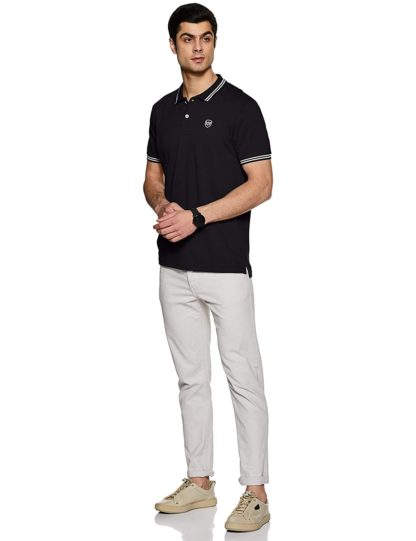 Men’s Solid Slim Fit Polo T-shirt