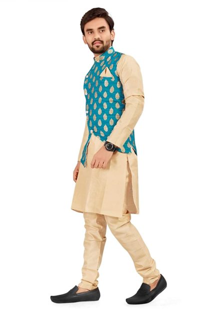 N.B.F Fashion mens ethnic wear kurta pajama waistcoat set