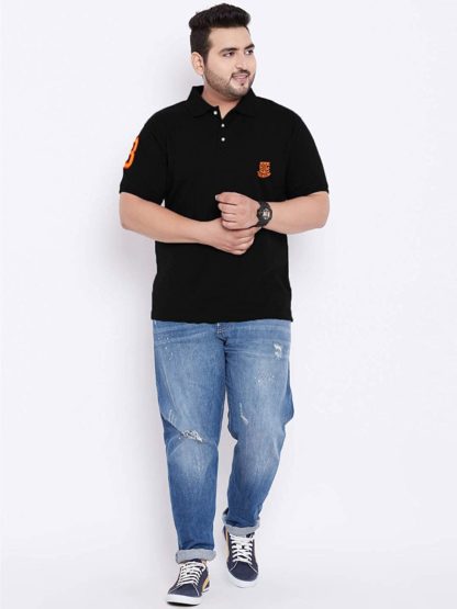 Plus Size Men’s Regular Fit Polo T-shirt