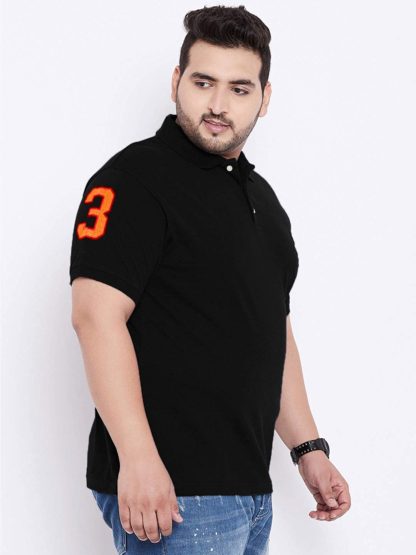 Plus Size Men’s Regular Fit Polo T-shirt