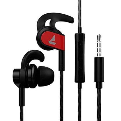 boAt Bassheads 242 in Ear Wired Earphones with Mic(Active Black)