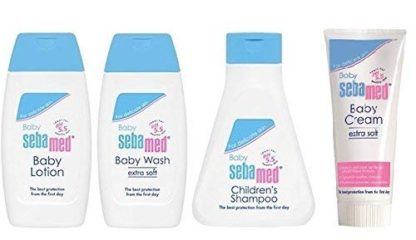 Sebamed Baby Care Travel Pack (Lotion, Shampoo, Wash, Cream)