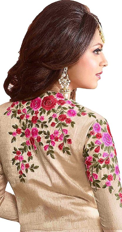 Women’s Georgette Heavy Embroidered Semi Stitched Anarkali Gown